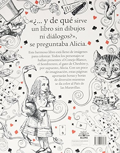Alicia En El País De Las Maravillas: Un Libro Para Colorear