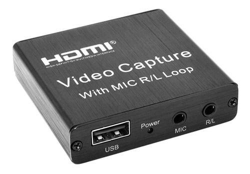 Capturador Vídeo-audio Hdmi-usb, Juegos,directos,micro Input