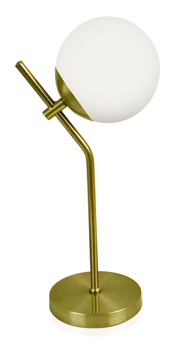 Abajur Luminária De Mesa Aro Jabuticaba Globo Orby Dourado