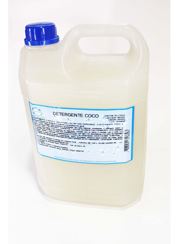 Detergente De Coco Remove Gorduras E Sujeira Limpeza Geral
