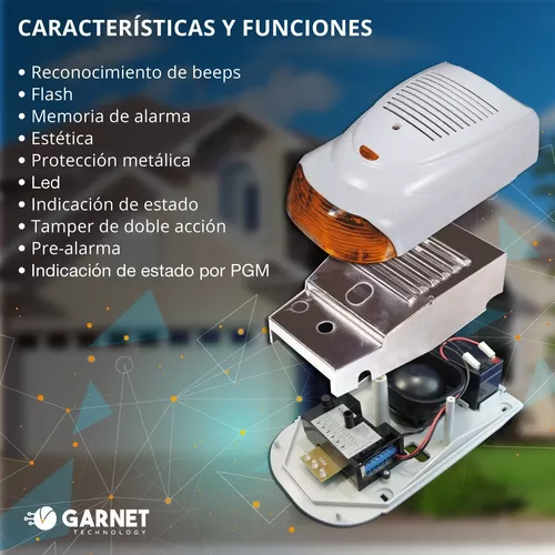 👷🏼‍♂️Aprende a conectar una sirena de alarma Garnet Technology👨🏻‍💻 