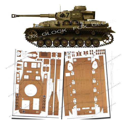 Pzkpfw Iv Ausf.g Escala 1.25 Papercraft