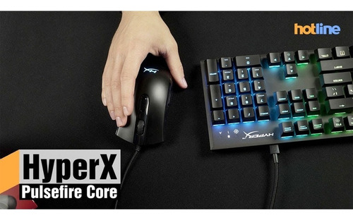 Mouse Gamer Hyperx Pulsefire Core Negro 6200 Dpi
