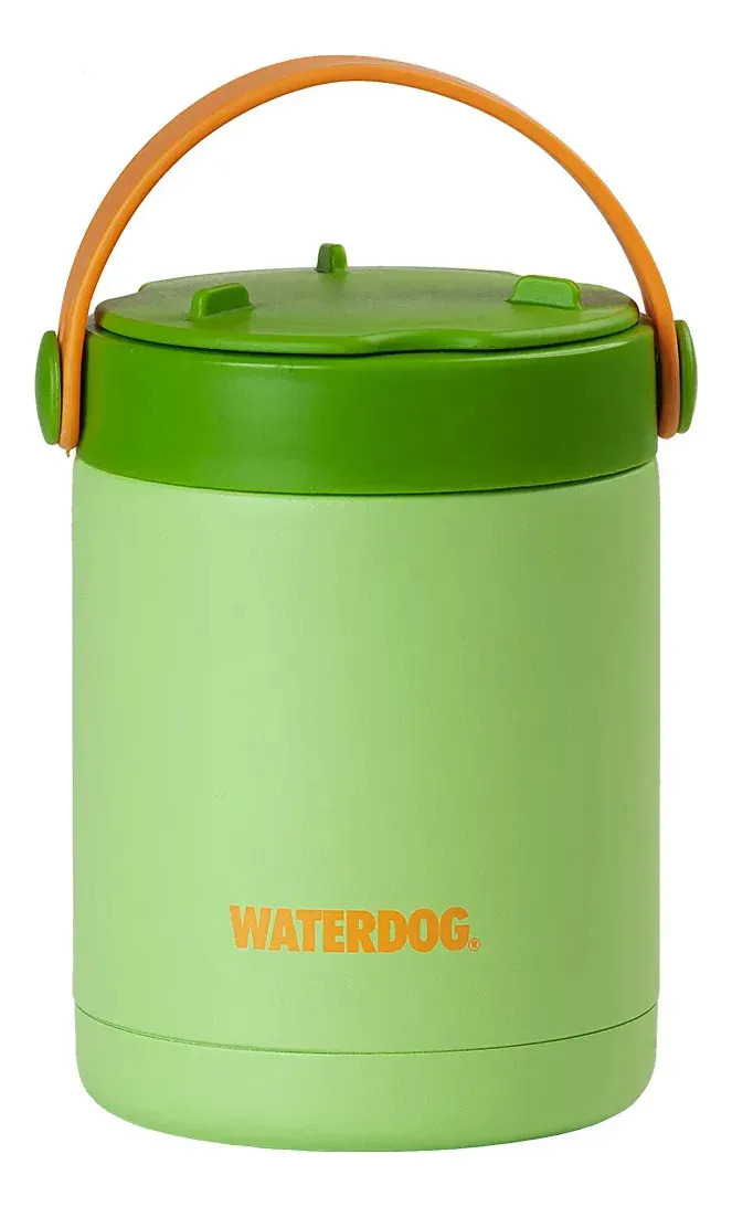 Vianda Waterdog Foodie Lunchera Escolar 450ml Termica C Green Banana