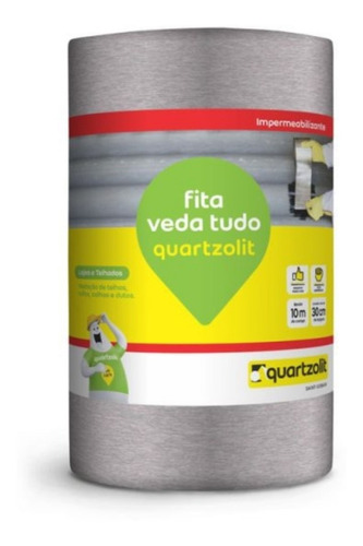 Fita Adesiva Veda Tudo 30cmx10mt Quartzolit