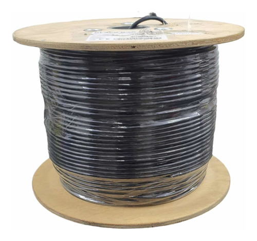 Bobina Cable Utp Cat 6a, 305m, Blackbox, 100% Cobre, Negro