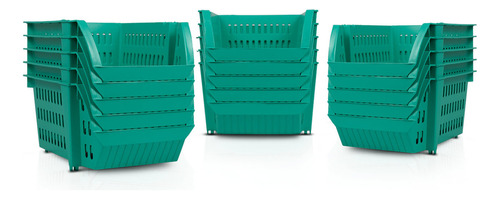 Kit 15 Bin Organizador Mini Cesto Encaixável Tiffany