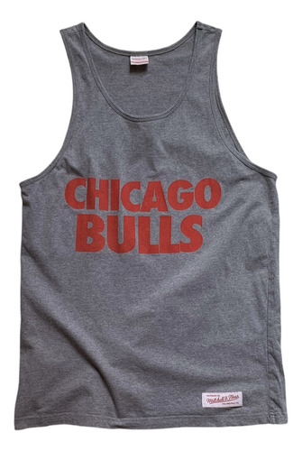 Playera Tank Top Mitchell & Ness Talla M Chicago Bulls Nba (Usado)