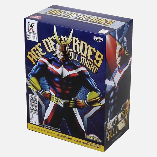 Figura Banpresto My Hero Academia All Might Age Of Heroes