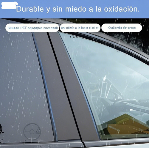 Calcomanía Autoadhesiva Protectora Para Pilares De Coche Y V