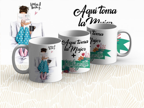 Tazas Mug 320 Cc, Regalo Día De La Mujer, 4 Diseños A Elegir