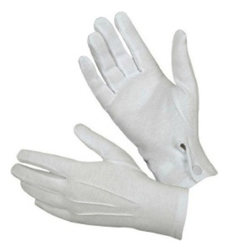 Guantes Blanco Grande Botón Pack 10 Unidades