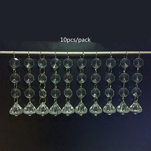 . 20 Piezas De Cuentas De Cristal Acrílico Guirnalda De