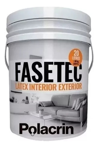 Pintura Látex Interior Antihongos Fasetec Polacrin 20 L