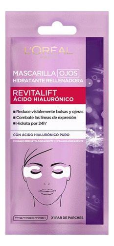 Mascarilla Ojos L'oreal Revitalift Ácido Hialurónico 6g