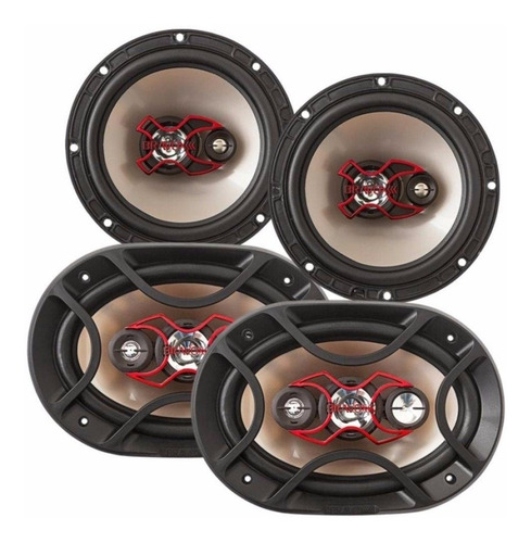 Kit Fácil Bravox 6x9 + 6 Alto Falante 240w Rms Linha X