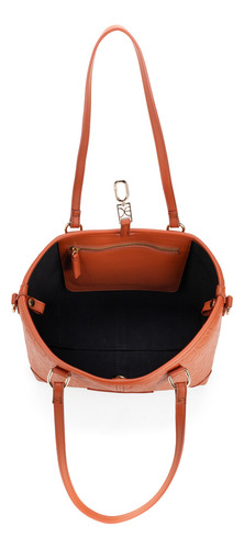 Bolsa Tote 2 En 1 Cloe Iniya Mediano Color Naranja