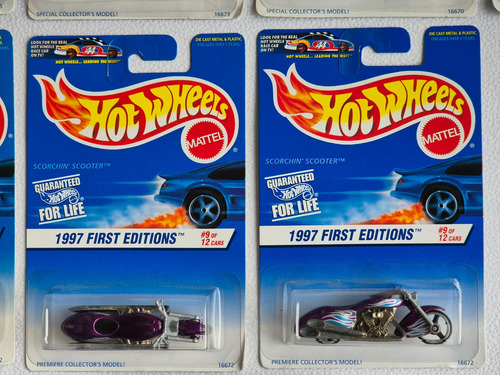 14 Hot Wheels First Edition 1997 Completa + 2 Variantes Azul