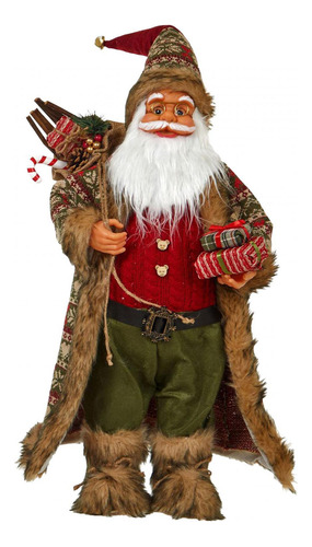 Figura De Papá Noel, Mesa, Chimenea, Estatua De Año Nuevo, R