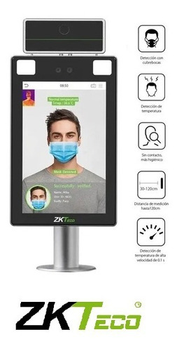 Control Acceso Asistencia Temperatura Molinete Zkteco Wifi