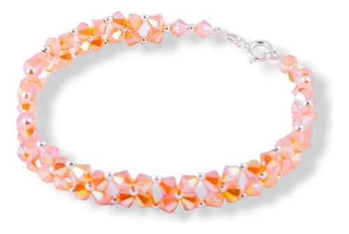 Pulsera Cristal Swarovski Elements Color Sun Plata 925 