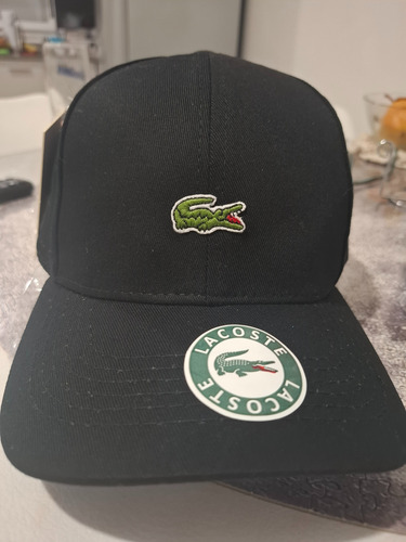 Gorra Lacoste Tenis Negro Único Lisa (Usado)