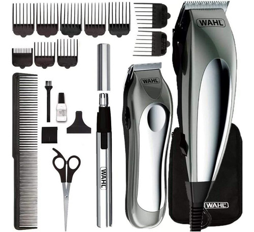 Máquina De Cortar Cabelo Wahl Deluxe Groompro 110v 21 Peças