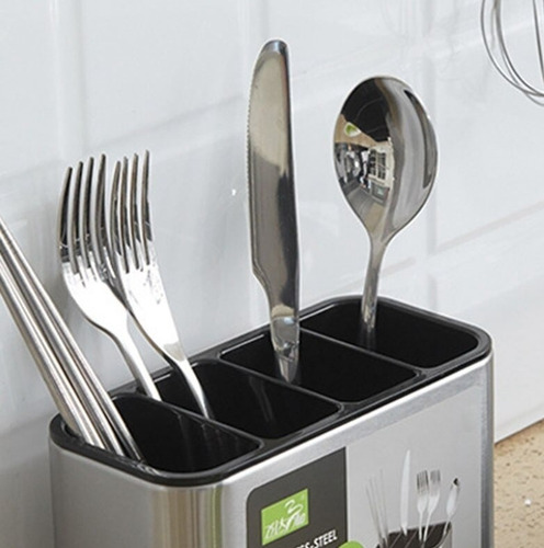 Imagen 4 de 9 de Organizador De Cubiertos Escurridor Utensilio Porta Cubierto