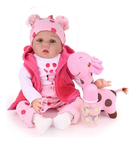 @ Npk Doll 48cm Muñecas Bebes Reborn Realistas Silicona Niña