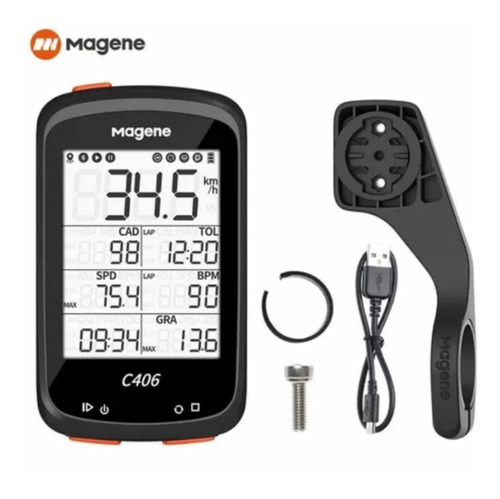 Gps Bike Magene C406 Ciclocomputador Potência Strava Top