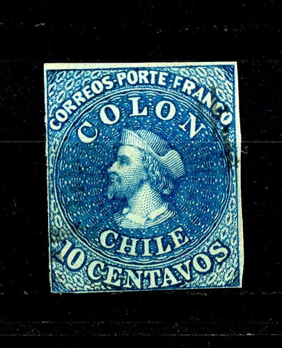 Sellos Postales De Chile. Primera Emisión N° 11 Años 1861-62