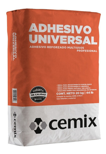 Adhesivo Universal 20 Kg - Cemix