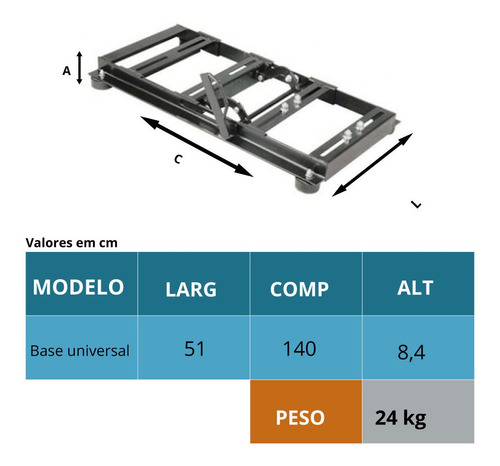 Imagem 2 de 2 de Base Fixação Para Triturador Forrageiro Trf-750 Trapp