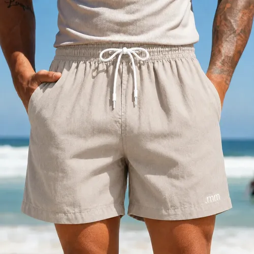 Bermuda Linho Masculina Mauricinho Praia Social Casual Verao