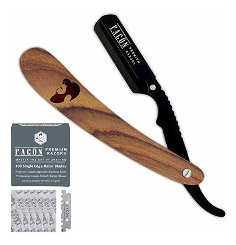 Maquina De Ceja 100 Hojas + Maquinilla De Afeitar Barbero Fa