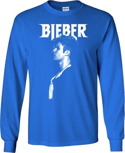 Playeras Justin Bieber Manga Larga Para Hombre Y Mujer