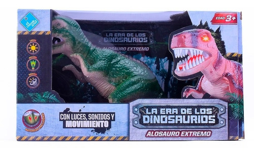 Dinosaurio Con Luz Y Sonidos 25 Cm A Pila El Duende Azul