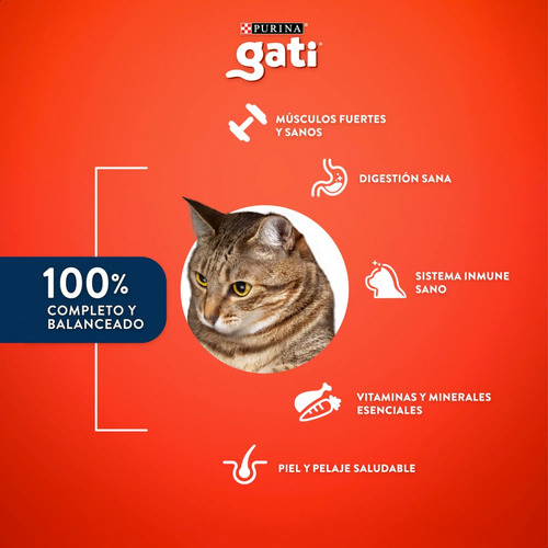 Alimento Gati Pescado Y Salmón X 15 Kg