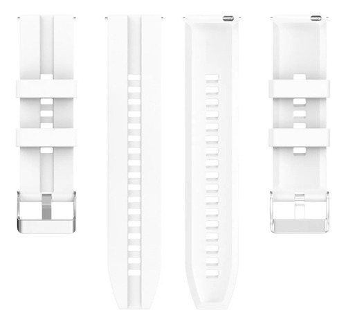 Pulsera de silicona fácil compatible con Polar Vantage M de 22 mm, color blanco