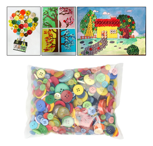 600 Uds. Kit De Material De Botones Surtidos De Botones