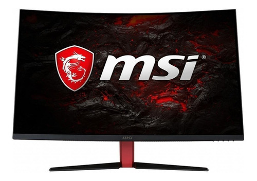 Monitor gamer curvo MSI Optix AG32C LCD 31.5" negro y rojo 100V/240V