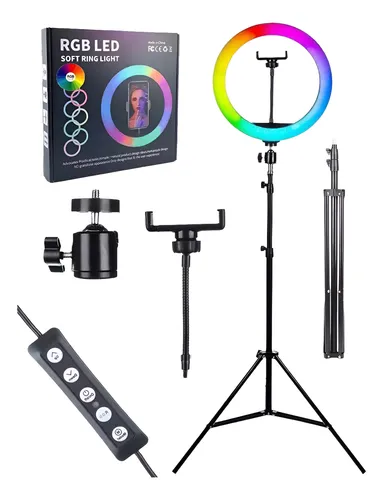 comprar Aro De Luz Led 13 Pulgadas Rgb Led Trípode 2 Metros