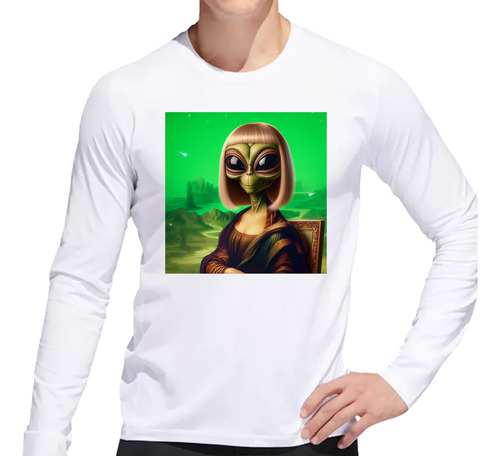 Remera Hombre Ml Marciano Peluca Rubia Mona Lisa