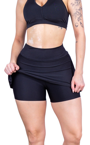 Short Saia Fitness Roupa Feminina Academia Suplex Atacado