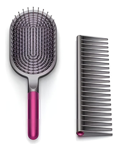 Set Cepillo Paleta + Peineta Desenredante Anti-frizz