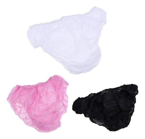 50x Tejida Desechable Suaves Para Breves Negro02 Negro02