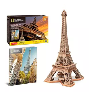 Rompecabezas Cubicfun National Geographic Torre Eiffel 80 Pz