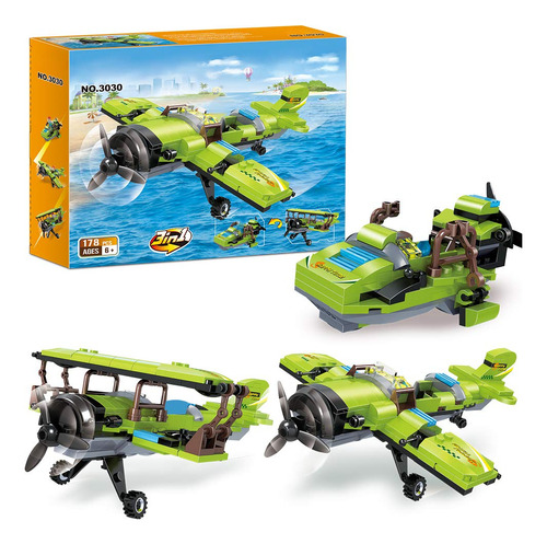 Brick Story 3in1 Helice Avion Bloques De Construccion Toy