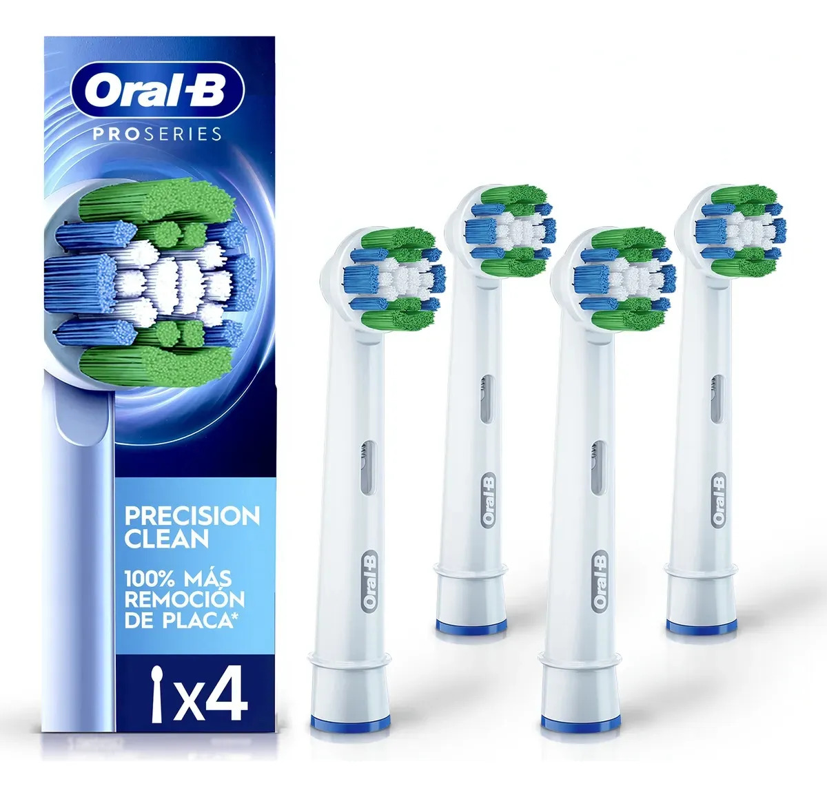 Recambio de Cepillo de Dientes Eléctrico Oral-B Precision Clean, 4 Unidades