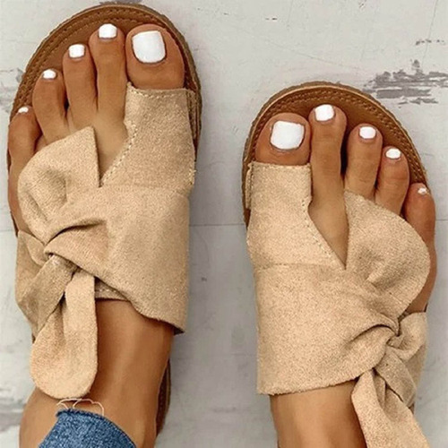 Sandalias Cómodas Con Bowknot Con Punta Abierta For Mujer 3